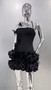Black Red Color Women Sexy Strapless Laced-up Tops Florlas Bodycon Mini Skirt Set Celebrate Birthday Party Cocktail Dress