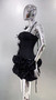 Black Red Color Women Sexy Strapless Laced-up Tops Florlas Bodycon Mini Skirt Set Celebrate Birthday Party Cocktail Dress