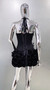 Black Red Color Women Sexy Strapless Laced-up Tops Florlas Bodycon Mini Skirt Set Celebrate Birthday Party Cocktail Dress