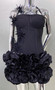 Black Red Color Women Sexy Strapless Laced-up Tops Florlas Bodycon Mini Skirt Set Celebrate Birthday Party Cocktail Dress