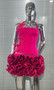 Black Red Color Women Sexy Strapless Laced-up Tops Florlas Bodycon Mini Skirt Set Celebrate Birthday Party Cocktail Dress