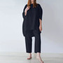 S-4XL Summer Plus Size Women Cotton Loose Elegant Short Sleeve Trousers Two-piece Set Solid Color Breathable Women Casual Suits