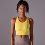 Fixed Cup All-In-One Push up High Support Shockproof High Intensity Exercise Slim Beautiful Back Tank Tops for Women