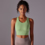 Fixed Cup All-In-One Push up High Support Shockproof High Intensity Exercise Slim Beautiful Back Tank Tops for Women