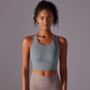 Fixed Cup All-In-One Push up High Support Shockproof High Intensity Exercise Slim Beautiful Back Tank Tops for Women
