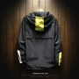 Men Autumn Outdoor Hooded Jacket Black Windbreaker Hoodie Men Large Size Bomber Zipper Jacket Brand Clothing PulloverCcoat Tops