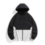 Casual Sports Jacket Men's 2025 Spring New Minimalist Splicing style Retro Windbreaker Male Trendy Loose Oversized Hooded Coat