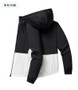 Casual Sports Jacket Men's 2025 Spring New Minimalist Splicing style Retro Windbreaker Male Trendy Loose Oversized Hooded Coat