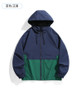 Casual Sports Jacket Men's 2025 Spring New Minimalist Splicing style Retro Windbreaker Male Trendy Loose Oversized Hooded Coat