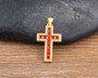 AIBEF New Arrivals Cross Crystal Pendant Necklace Copper Cubic Zircon Choker 6 Colors Choice Religion Jewelry Accessory Gift