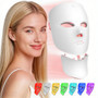 2 In 1 Facial LED Mask with Neck 7 Colors LED Face Mask Skin Care Facial Neck Beauty Mask Home Use Beauty Machine