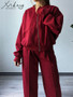 Gray Straight Pants Two Pieces Sets Women Outfit Long Sweatpants Street Wear Zipper Jacket Track Suits Sweatshirt Sets For Women