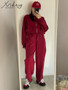 Gray Straight Pants Two Pieces Sets Women Outfit Long Sweatpants Street Wear Zipper Jacket Track Suits Sweatshirt Sets For Women
