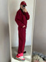 Gray Straight Pants Two Pieces Sets Women Outfit Long Sweatpants Street Wear Zipper Jacket Track Suits Sweatshirt Sets For Women
