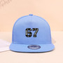 1PC breathable flat brimmed hat! 67 star trendy logo+adjustable head circumference, no sweat during daily travel