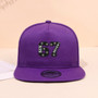 1PC breathable flat brimmed hat! 67 star trendy logo+adjustable head circumference, no sweat during daily travel