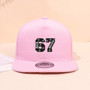 1PC breathable flat brimmed hat! 67 star trendy logo+adjustable head circumference, no sweat during daily travel
