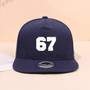 1PC breathable flat brimmed hat! 67 star trendy logo+adjustable head circumference, no sweat during daily travel