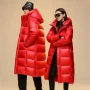 Winter 90%  White Goose Down Thick （Winter) Warm X-Long Men's Jackets 2025 New Arrivals Men Hooded Korean Down Parkas Coat