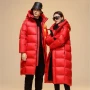 Winter 90%  White Goose Down Thick （Winter) Warm X-Long Men's Jackets 2025 New Arrivals Men Hooded Korean Down Parkas Coat