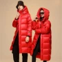 Winter 90%  White Goose Down Thick （Winter) Warm X-Long Men's Jackets 2025 New Arrivals Men Hooded Korean Down Parkas Coat