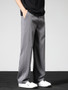 Summer Thin Casual Pants Men's Straight Wide Pants Brand Clothing Lyocell Stretch Loose Trousers Korean Trendy Man Clothing