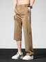 Summer Thin Casual Pants Men's Straight Wide Pants Brand Clothing Lyocell Stretch Loose Trousers Korean Trendy Man Clothing
