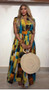 Casual V Neck Sleeveless Jumpsuit with Print Patchwork Breathable Knitted Summer Jumpsuit for Parties Button Decoration