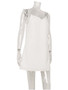Ahagaga Fashion Women's Dresses Solid Straps Bandage Regular Causal V-Neck Sleeveless Summer Camisole Loose Sweet Femlae Vestido