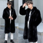 Winter new men's fur coat fox fur coat fattening lamb fur coat warm casual windbreaker
