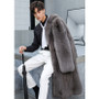 Winter new men's fur coat fox fur coat fattening lamb fur coat warm casual windbreaker