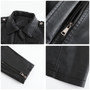 Leather Clothing Women's Fashion Solid Color Lapel Zipper Slim Long Sleeve with Belt Faux Leather Elegant Office Street Jacket