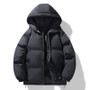 2026 new arrival winter jacket sill-like cotton jackets men,mens fashion thicken warm parkas trench coat male size M-4XL