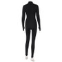 Women's Casual Sporty Fitness Outfit Long Sleeve Zipper Jumpsuit Female Workout Rompers Skinny Activity Wear Overalls Tops