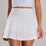 Newest Customize Summer Quick Dry 2 in 1 Pleated Skirt for Women Solid ColorTennis Padel Pickleball Skirt with Pocket