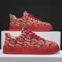 2026 New Men's Board Shoes Printed Embroidered Cloth Casual Low-Top Soft-Sole Trendy Sports Fashion Shoes