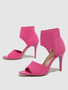 Summer Hot Sale New High Heels 2025 Custom Hand-knitted Model Elastic Roman Stiletto Outdoor Sandals