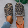 2024 Spring New Classic Women's Closed Toe Cork Sandals Slippers Ladies Leopard Cork Slippers Camo Mule Clogs Shoes Flats