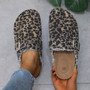 2024 Spring New Classic Women's Closed Toe Cork Sandals Slippers Ladies Leopard Cork Slippers Camo Mule Clogs Shoes Flats