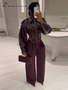 Fashion Lapel Leather Jacket Women's Full Sleeve Slim Solid Zippers Coat 2026 Spring New Lady Edgy Casual High Street Outerwear