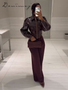 Fashion Lapel Leather Jacket Women's Full Sleeve Slim Solid Zippers Coat 2026 Spring New Lady Edgy Casual High Street Outerwear