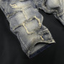 New Arrival Men's Knee Length Casual Denim Jeans Summer Distressed Holes Streetwear Fashion Cargo Shorts Classic Short Jeans