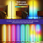 RGBIC Built-in with Segmented Splicing, 5V Low Voltage 10W Energy-Saving, Design for Modern Home Floor Ambient Lighting