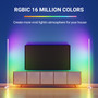 RGBIC Built-in with Segmented Splicing, 5V Low Voltage 10W Energy-Saving, Design for Modern Home Floor Ambient Lighting