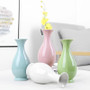 Ceramic Vase Small Ornament for Living Room Dining Table Flower Arrangement Home Decor Office Desk Dried Flower Bouquet