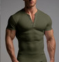 Hot New Men's Henley Custom Graphic Logo T-Shirt Plain Cotton T-Shirt Designs With Sublimation Print Manufacturer's Camiseta T-S