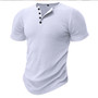 Hot New Men's Henley Custom Graphic Logo T-Shirt Plain Cotton T-Shirt Designs With Sublimation Print Manufacturer's Camiseta T-S