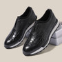 Luxury Italian Crafted Design Men's Casual Shoes Breathable Genuine Cowhide Dress Sneakers