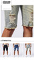 2025 Summer New Men's Ripped Denim Shorts Fashion Vintage Hole Streetwear Stretch Slim Knee-length Short Pants Trendy Brand Male