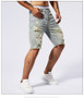 2025 Summer New Men's Ripped Denim Shorts Fashion Vintage Hole Streetwear Stretch Slim Knee-length Short Pants Trendy Brand Male